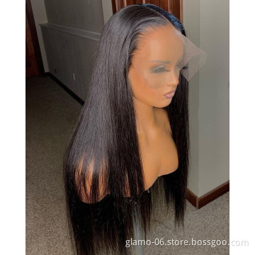 HD Lace Frontal Wigs For Black Women,Transparent HD Full Lace Brazilian Human Hair Wig, 40 Inch Lace Front Human Hair Wigs